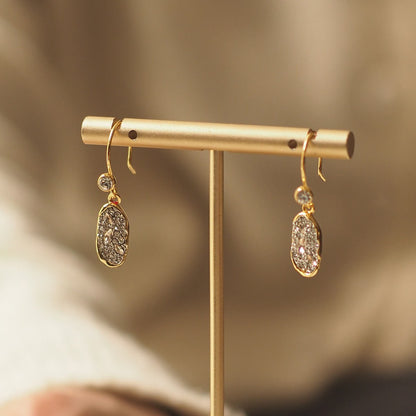 Vintage Jewelry Gold Crystal Earrings