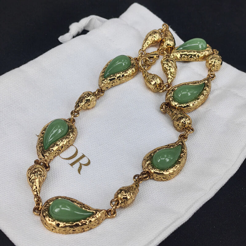 Vintage Jewelry Designer Gems Necklace