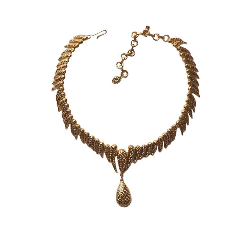 Vintage Jewelry Set Gold Necklace