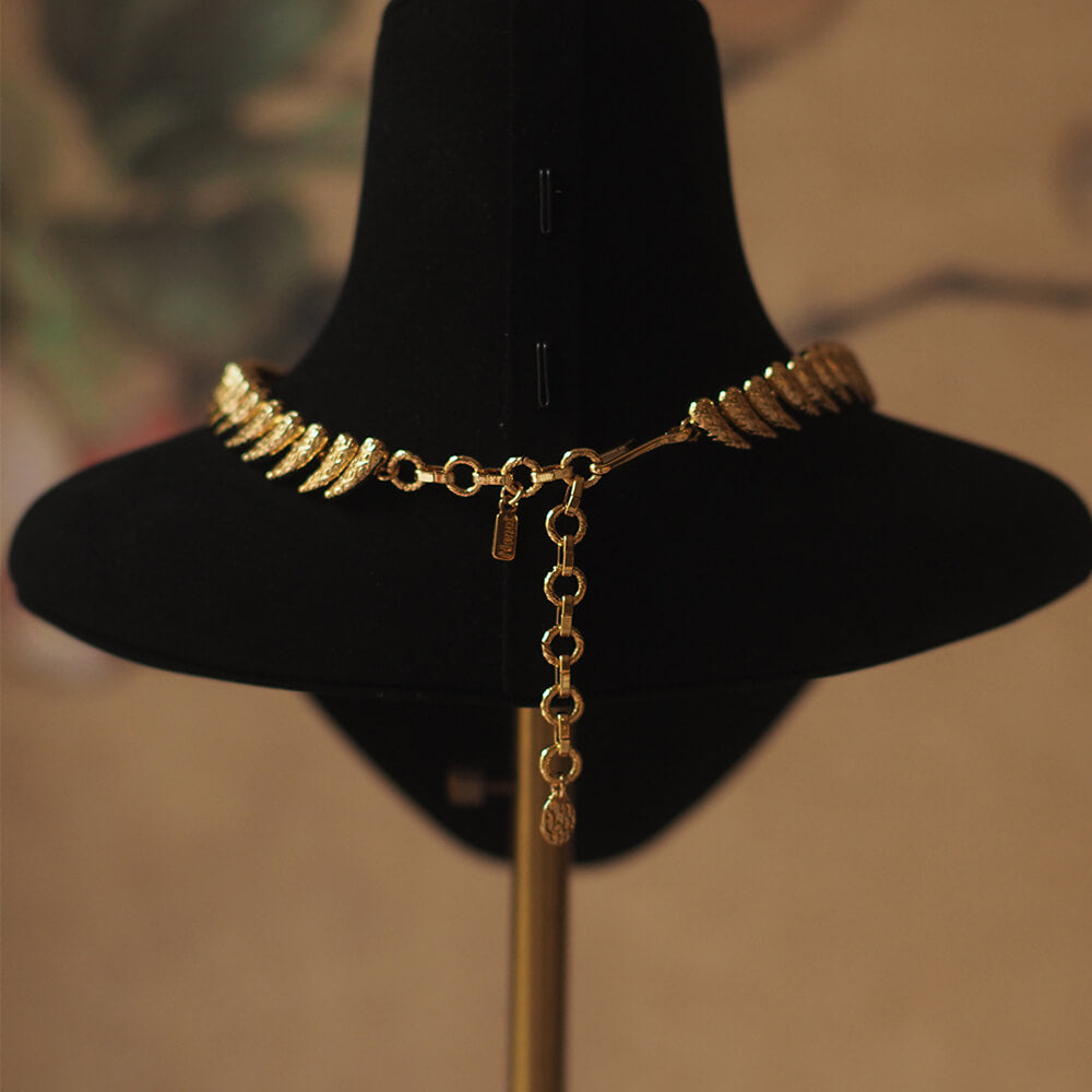 Vintage Jewelry Set Gold Necklace