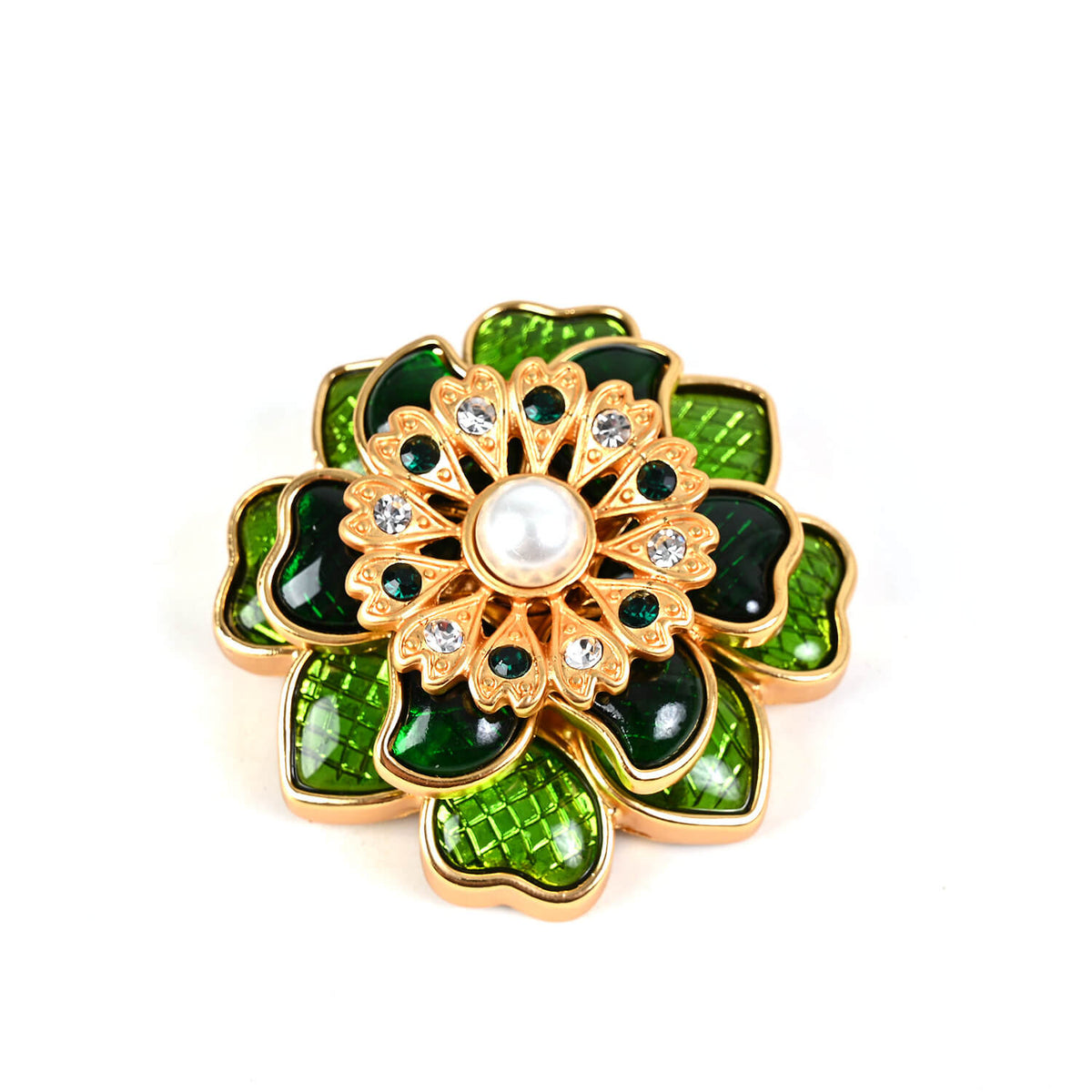 Vintage Jewelry Set Crystal Brooch Drop Earrings