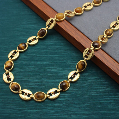 Vintage Jewelry Set Turquoise Necklace Bracelet