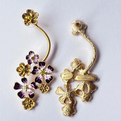 Vintage Jewelry Designer Sakura Drop Earrings