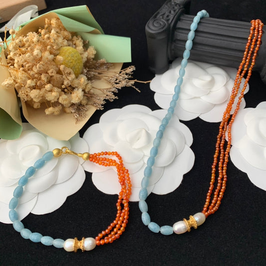 Vintage Jewelry Set Bracelet Necklace