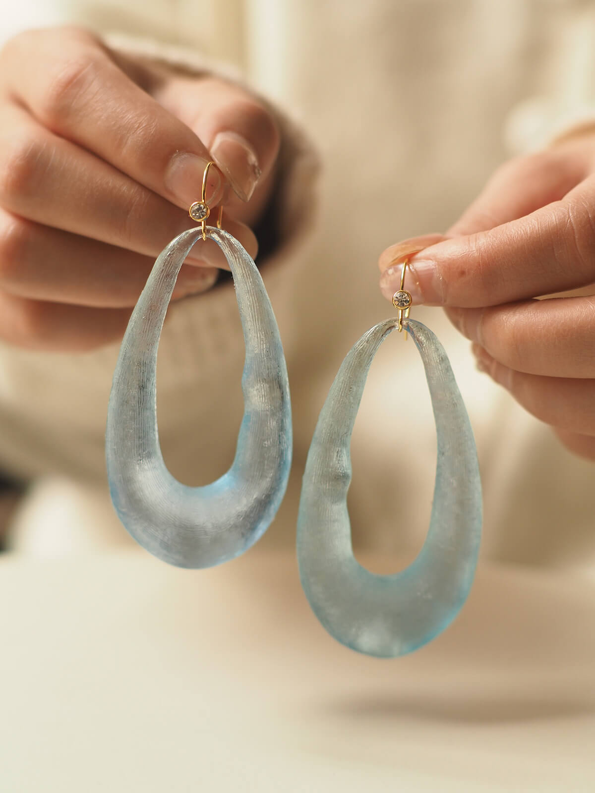 Vintage Jewelry Clear Earrings