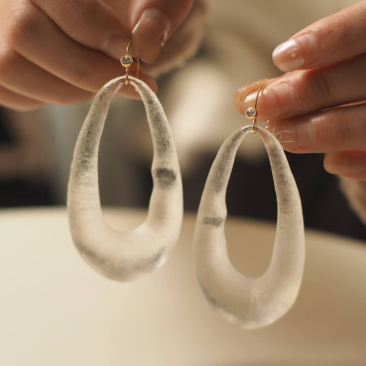 Vintage Jewelry Clear Earrings