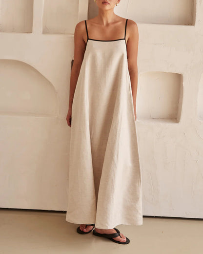 Vacation Suspenders Tube Top Maxi Dresses