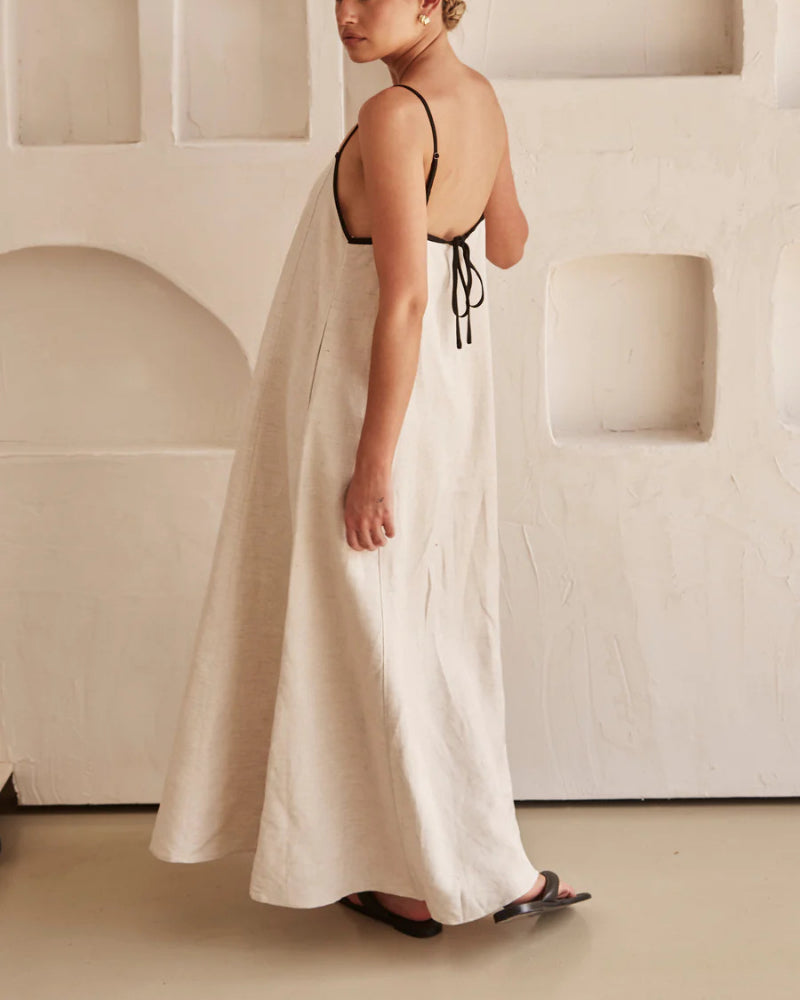Vacation Suspenders Tube Top Maxi Dresses