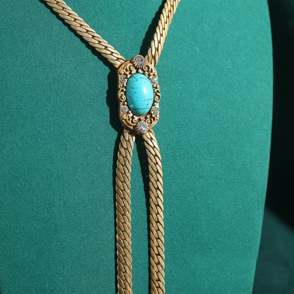 Vintage Jewelry Gold Necklace Pearl Gems Choker