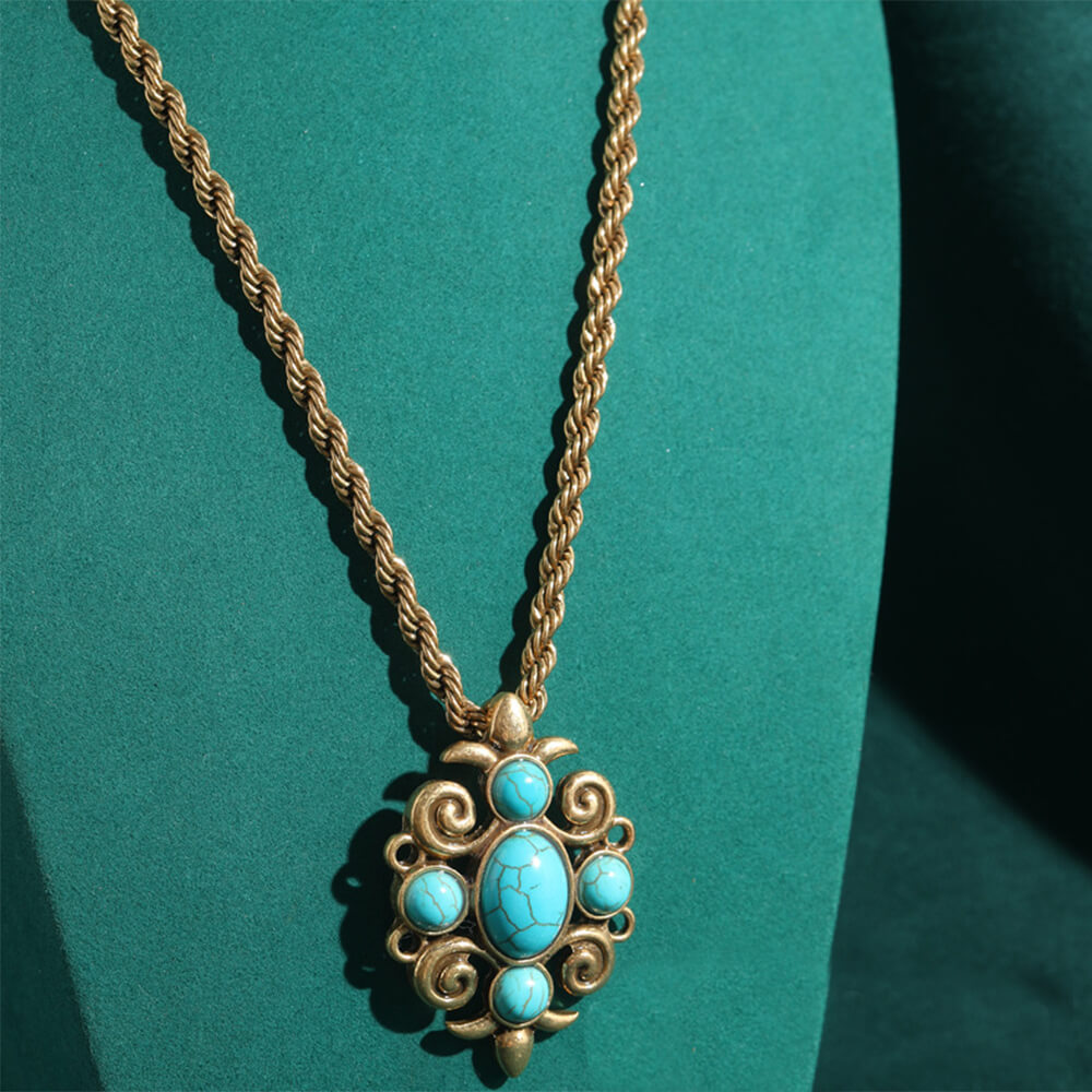 Vintage Jewelry Gold Necklace Pearl Gems Choker