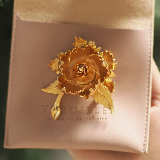 Vintage Jewelry Openable Gold Flower Brooch