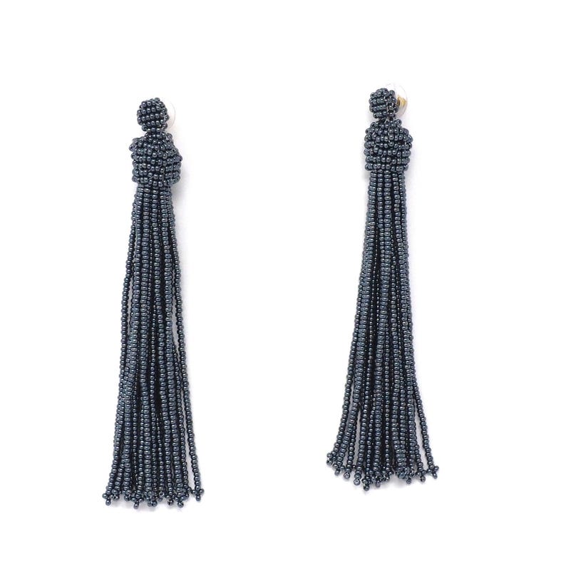 Handmade Beads Tassel Earrings