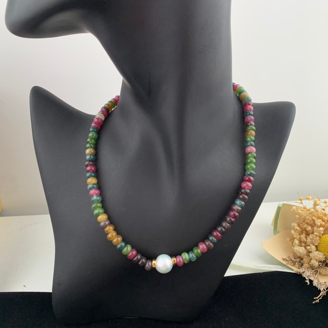 Vintage Jewelry Set Pearl Bracelet Necklace
