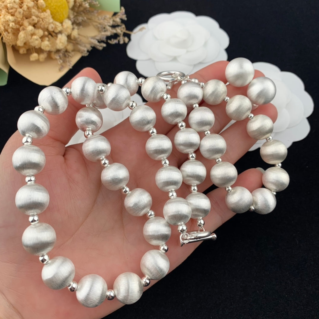 Brushed Silver Necklace Bracelet Earring Ring Jewelry Set