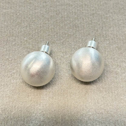 Brushed Silver Necklace Bracelet Earring Ring Jewelry Set