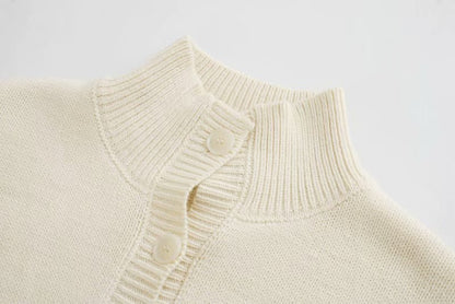 Comfy Single-breasted Knitting Jumpsuit Loungewear