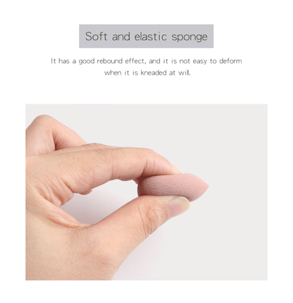 10pcs Mini Makeup Sponge Beauty Sponge Blender Set Foundation Blending Sponges