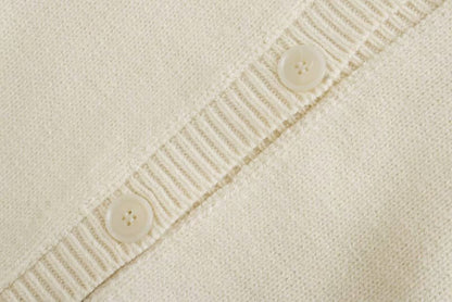 Comfy Single-breasted Knitting Jumpsuit Loungewear