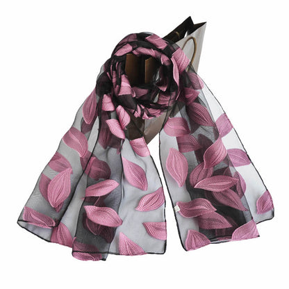 Ethnic Flower Print Long Scarf Shawl Fringed Scarves for Women Ladies Girls 70x180