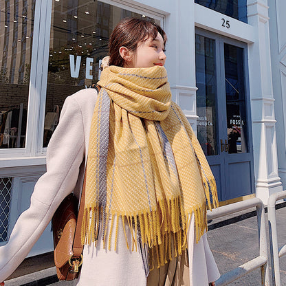 Warm Scarf Cashmere Thick Shawl Wrap for Women Ladies Girls 70x200
