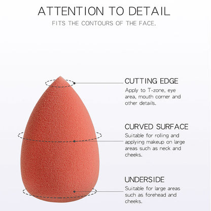 10pcs Mini Makeup Sponge Beauty Sponge Blender Set Foundation Blending Sponges