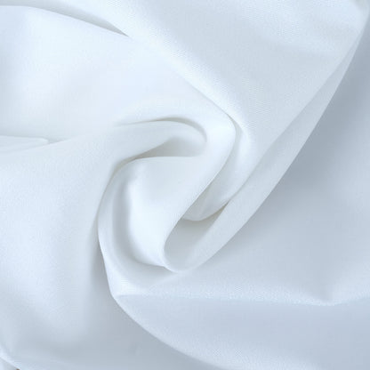 Square Collar Puff Sleeve Backless Single-breasted Shirts