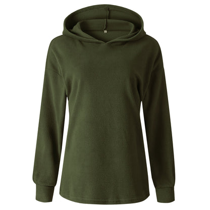 Women's Solid-color Hoodies Pullover Sweatshirt
