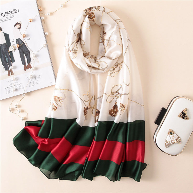Elegant Fashion Silk Scarf Shawl Wrap for Women Ladies Girls 90x180