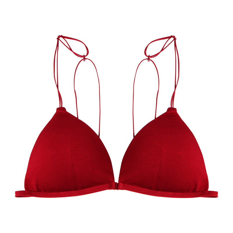 Sexy Triangle Cup Front Buckle Wireless bras