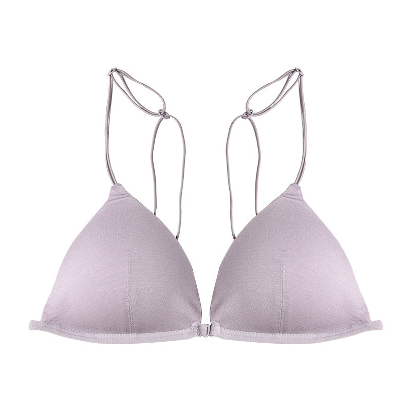 Sexy Triangle Cup Front Buckle Wireless bras