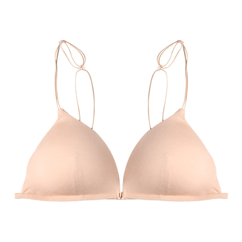 Sexy Triangle Cup Front Buckle Wireless bras