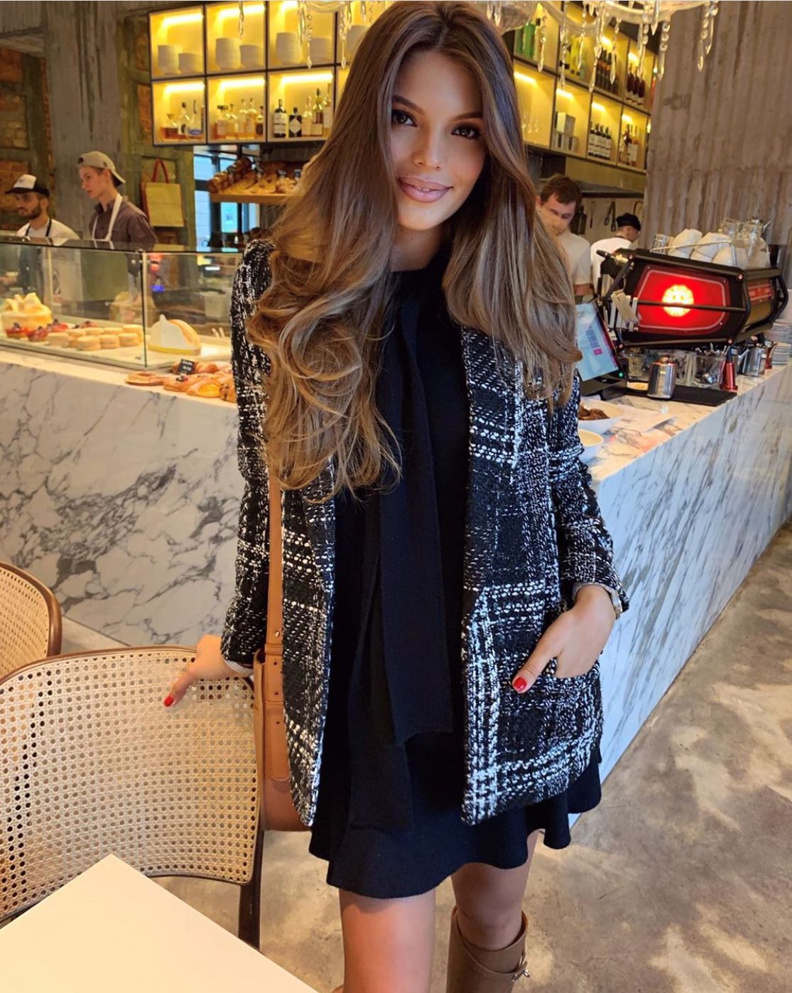 Black And White Stripes Single-breasted Suit Coat Blazers