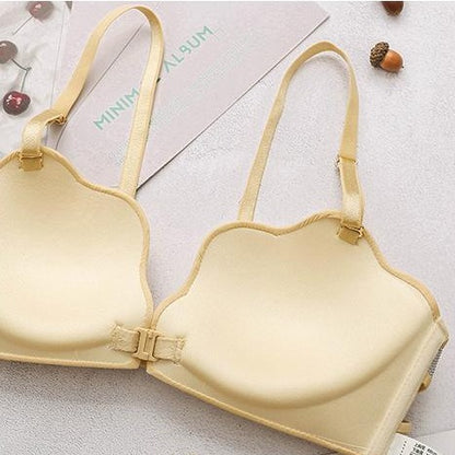 Strapless Bra Stickers Non-Slip Gather Front Buckle No Rims Invisible Underwear Thin Bras