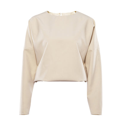 T-shirt And High Waist Cropped Suit Pants Two-piece