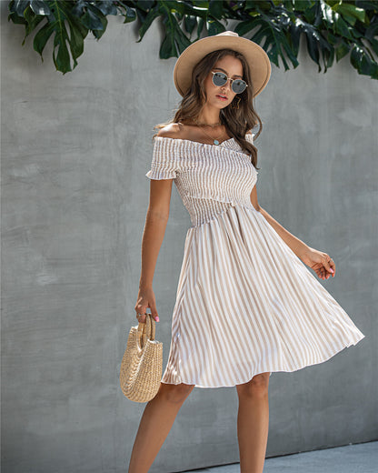 Fringe Off The Shoulder Strapless Mini Dresses