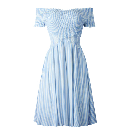 Copy of Fringe Off The Shoulder Strapless Mini Dresses