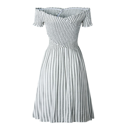 Fringe Off The Shoulder Strapless Mini Dresses
