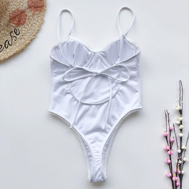 Lace One-piece Swimwear
