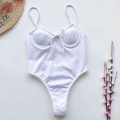 Lace One-piece Swimwear