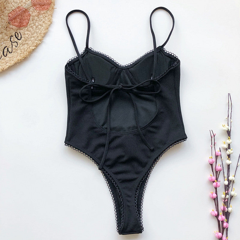 Lace One-piece Swimwear