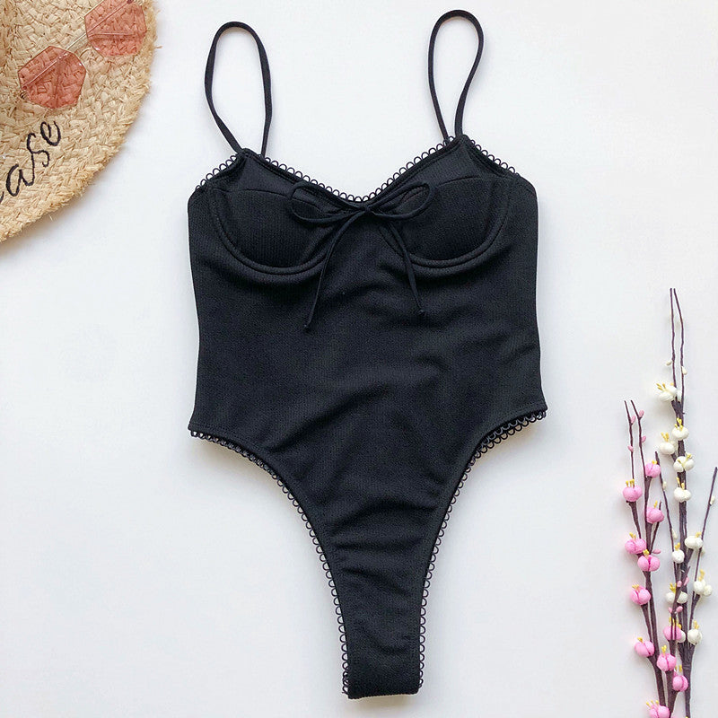 Lace One-piece Swimwear