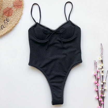 Lace One-piece Swimwear