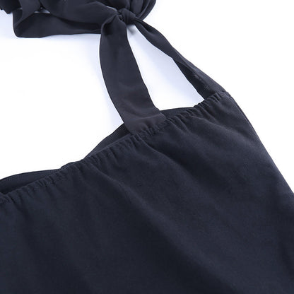 Bowknot Lace-up Strappy Sleeveless Party Bodycon Mini Dresses