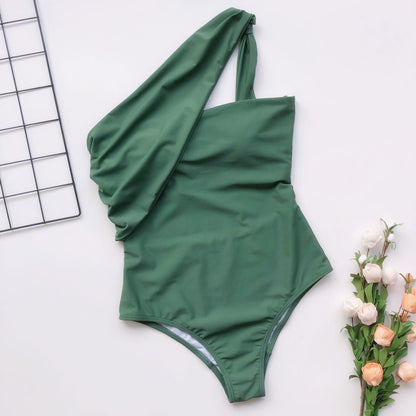 One-shoulder One-piece Swimwear