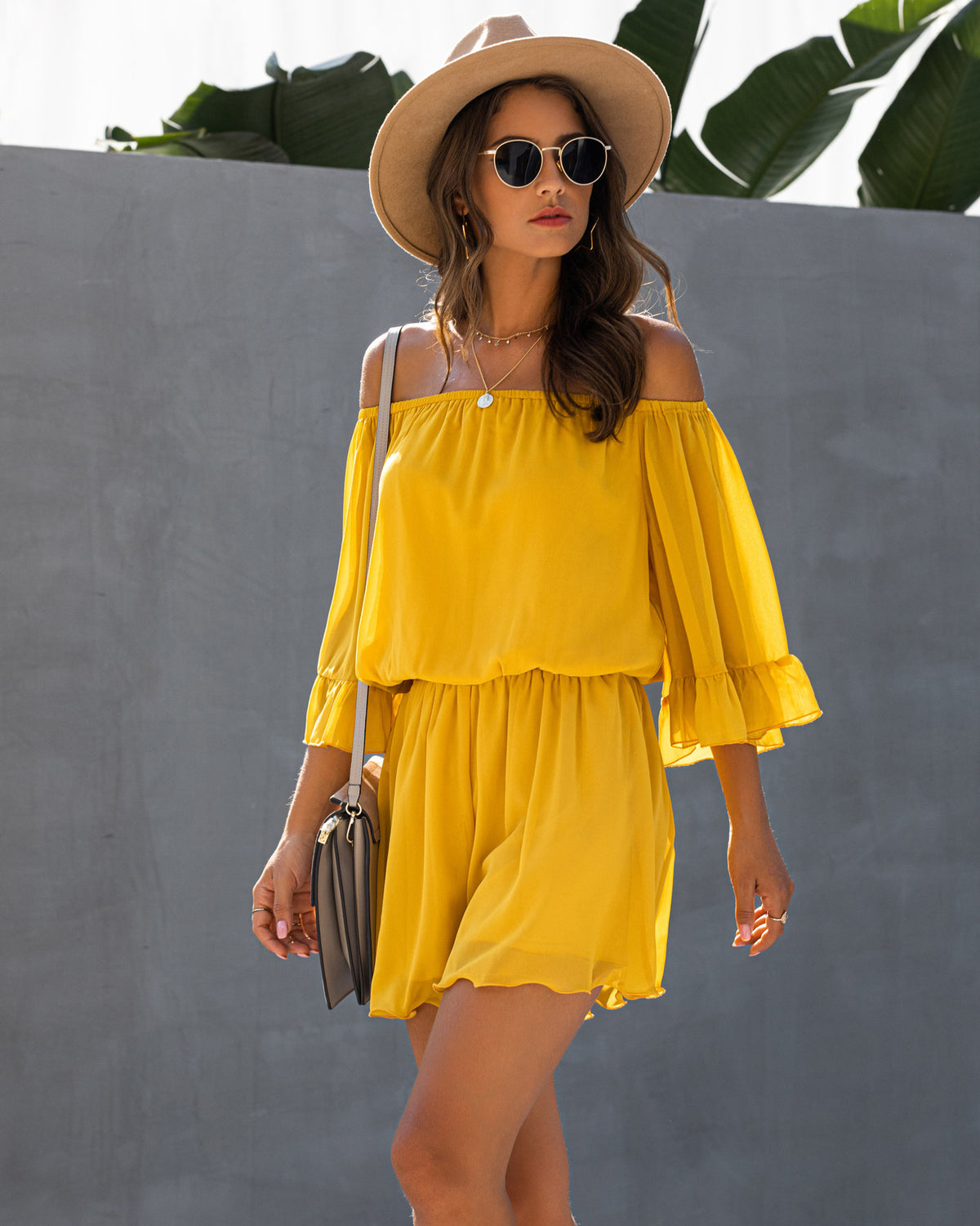 Off Shoulder Flounces Elasticated Jumpsuit Rompers