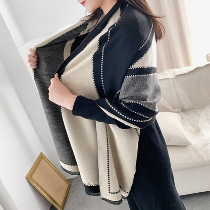 Tassel Warm Cashmere Thick Scarf Shawl Wrap for Women Ladies Girls 70x200