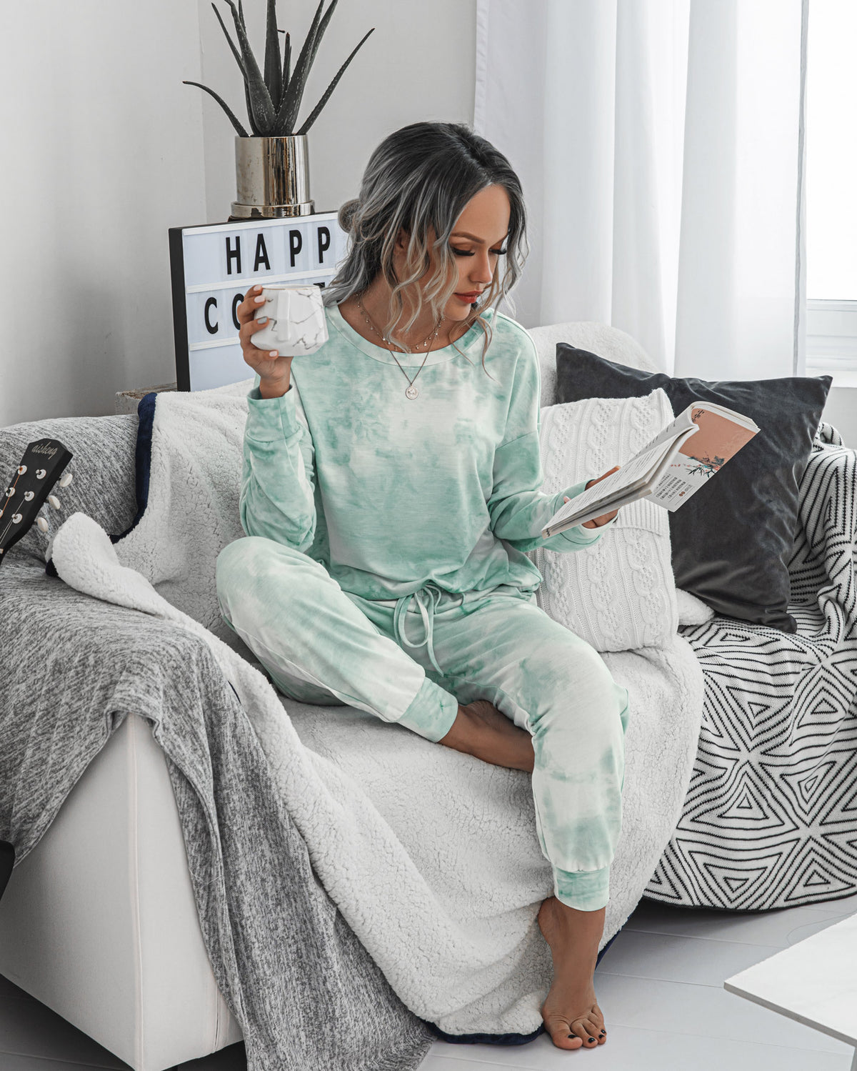 Tie Dye Two-Piece Set Loungewear