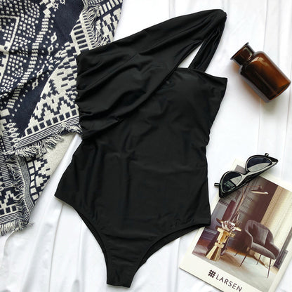 One-shoulder One-piece Swimwear