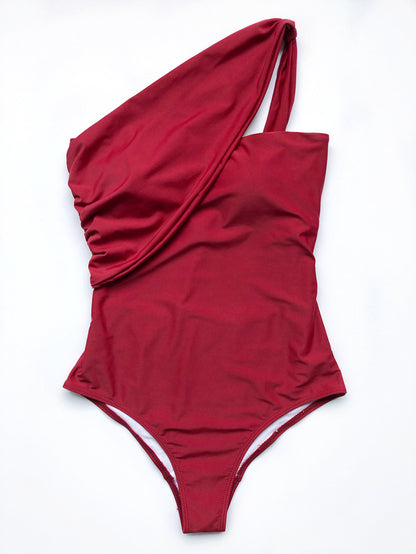 One-shoulder One-piece Swimwear