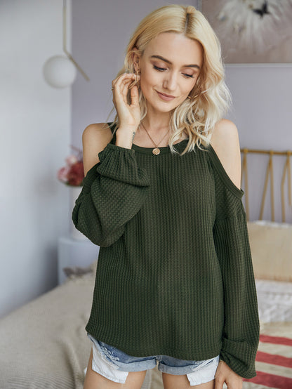 Suspenders One Shoulder Tops Knit Shirt